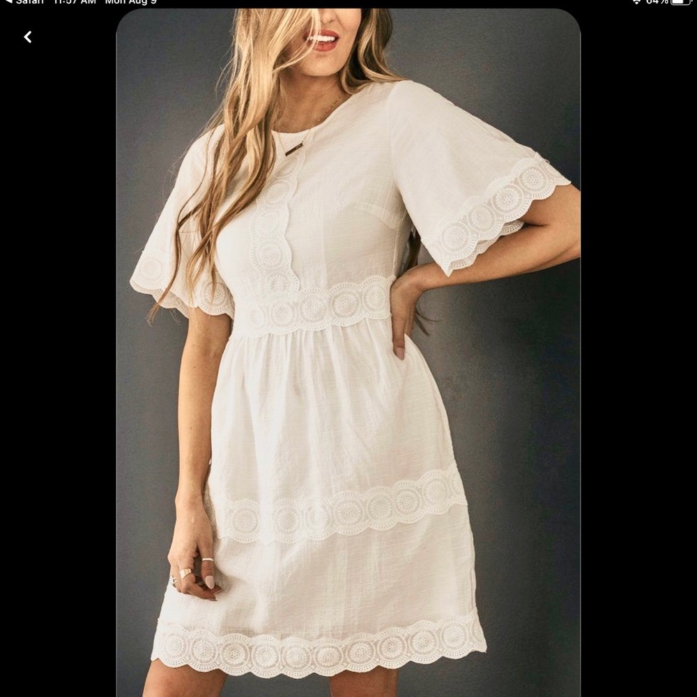 White Lace Dress Size Small